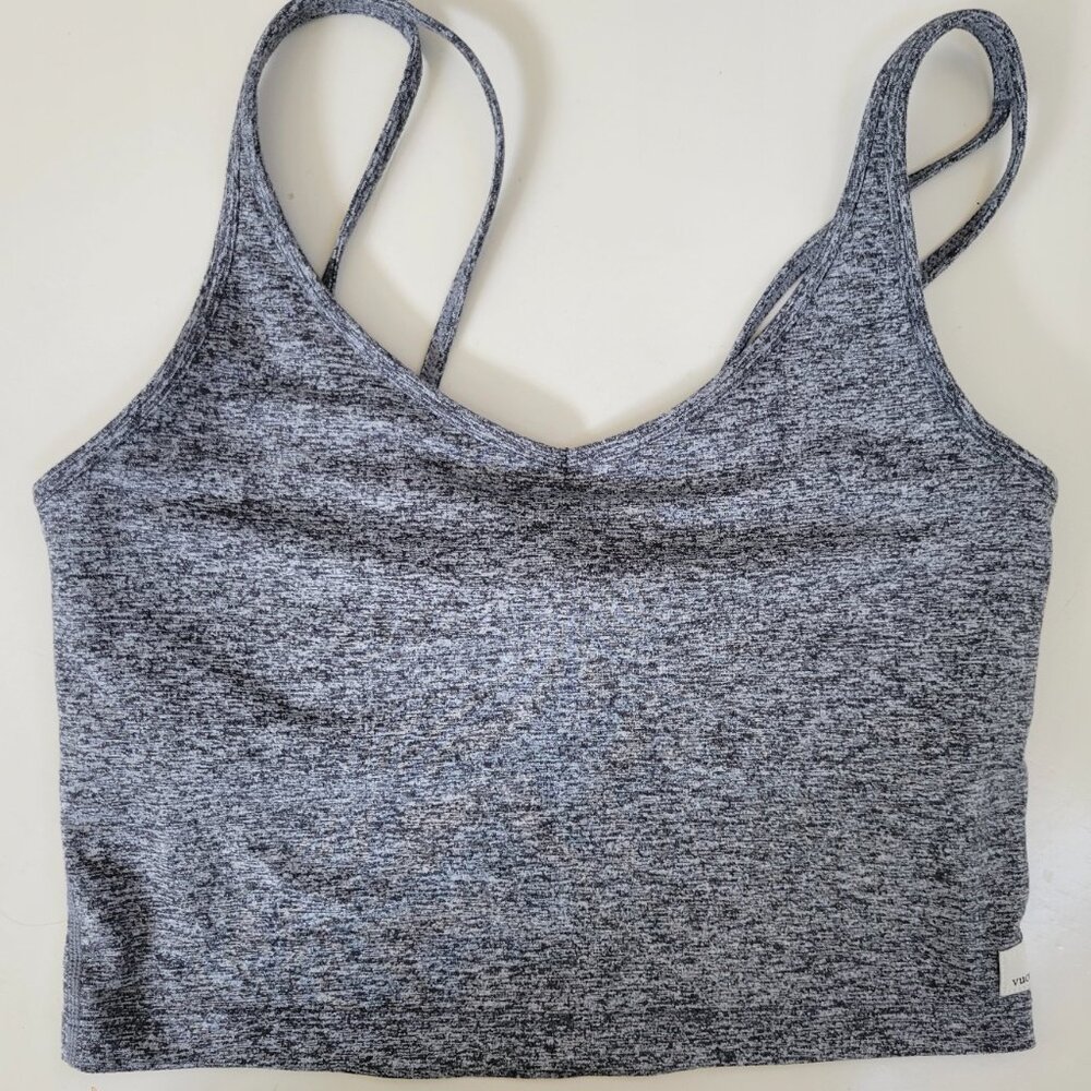 Vuori grey cami sport bra crop MED EXC COND